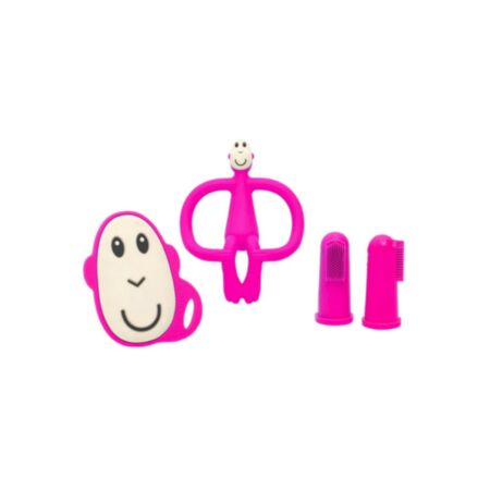 Matchstick Monkey Starter Set Pink näpuhambaharjad +  närimislelud