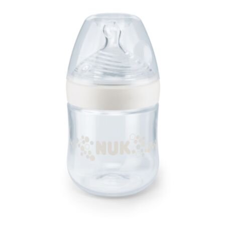 NUK Nature Sense pudel 150 ml S 0-6 kuud valge